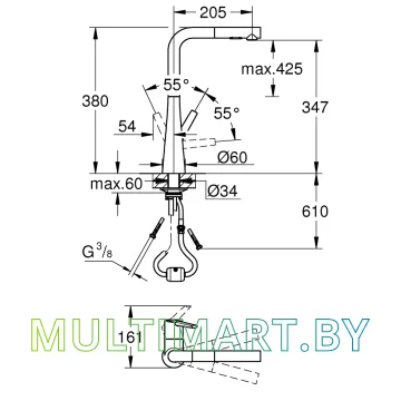 Смеситель Grohe Zedra (32553002) картинка 6